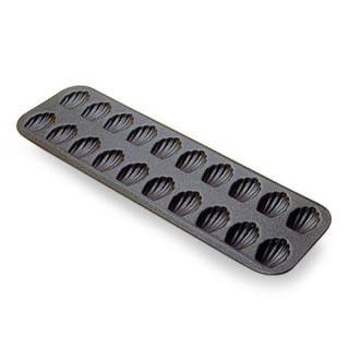 Moule 20 mini-madeleines Gobel acier antiadhérent 39x12 cm