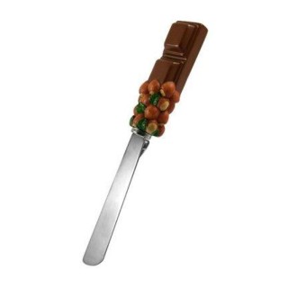 Spatule à tartiner Nutella manche chocolat inox 19 cm