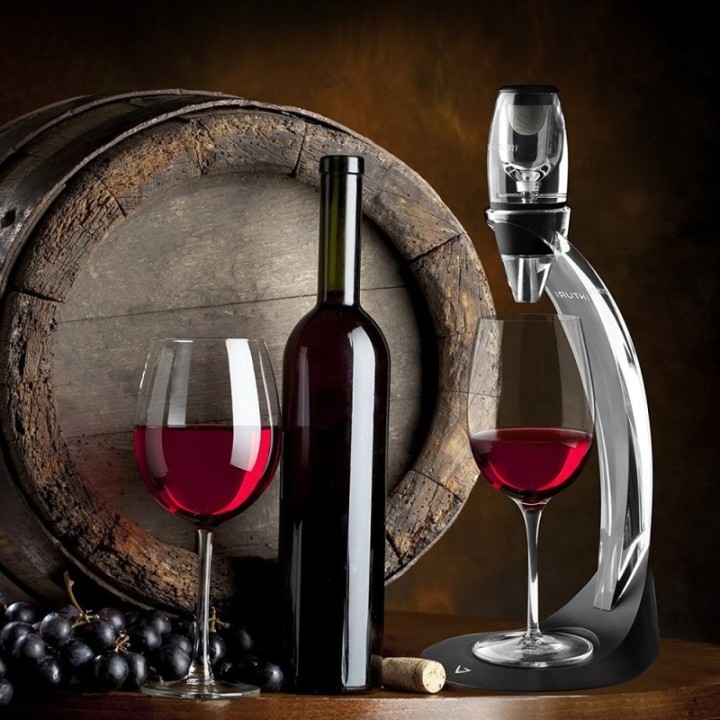 Aérateur de vin Vinturi Deluxe sur pied oxygénation rapide