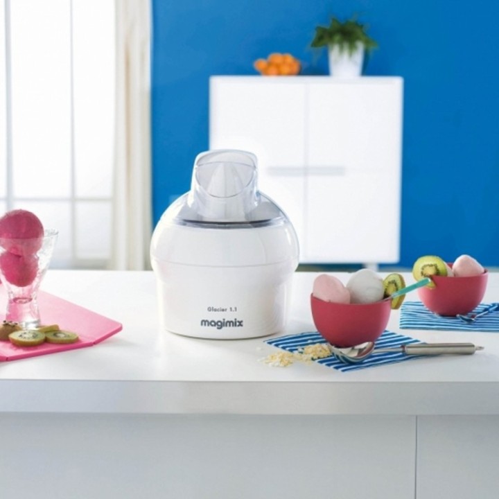 Sorbetière Magimix "Le glacier" blanche 1,1 L cuve inox