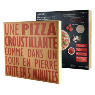 Pierre à pizza CRISPIZ Cookut 38 cm cuisson rapide barbecue