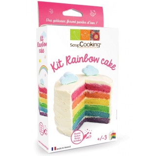 Kit Rainbow Cake Scrapcooking 3969 6 étages avec colorants