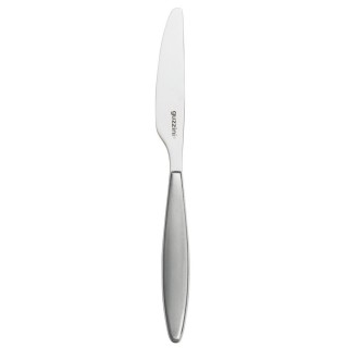 Couteau de table gris Guzzini acier inox lavable vaisselle