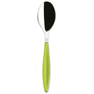 Cuillère verte Guzzini Feeling inox et plastique