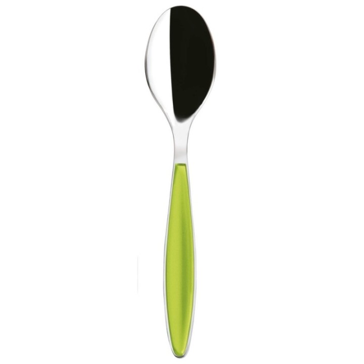 Cuillère verte Guzzini Feeling inox et plastique