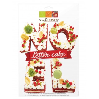 Kit Letter Cake Noël ScrapCooking 3919 4 gabarits 19x60 cm